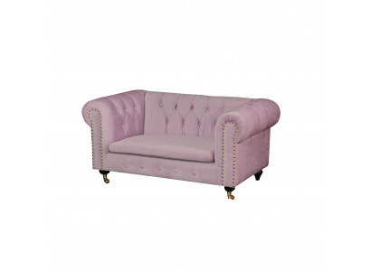 jvmoebel ® Leather Sofa Couch - Design Upholstered Three-Seater Couch Set Pink New