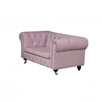 jvmoebel ® Leather Sofa Couch - Design Upholstered Three-Seater Couch Set Pink New