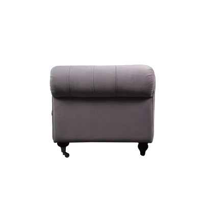 Chesterfield 2-seater classic luxury baroque rococo fabric leather sofa couch