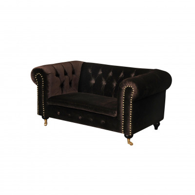 Chesterfield 2-Seater Classic Luxury Baroque Rococo Sofa Fabric Leather Couch