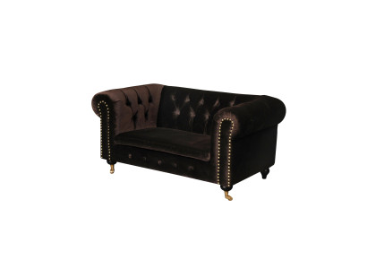 Chesterfield 2-Seater Classic Luxury Baroque Rococo Sofa Fabric Leather Couch