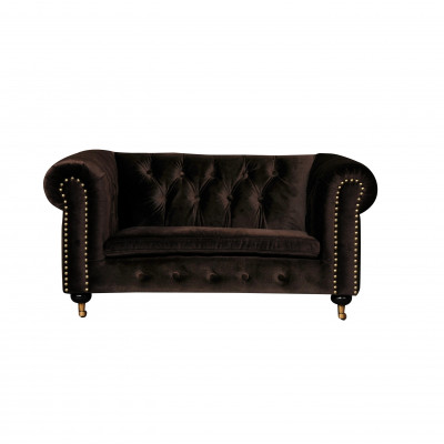 Chesterfield 2-Seater Classic Luxury Baroque Rococo Sofa Fabric Leather Couch