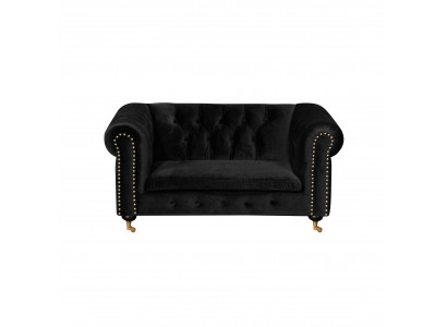 Chesterfield 2-seater classic luxury baroque rococo sofa textile leather couch