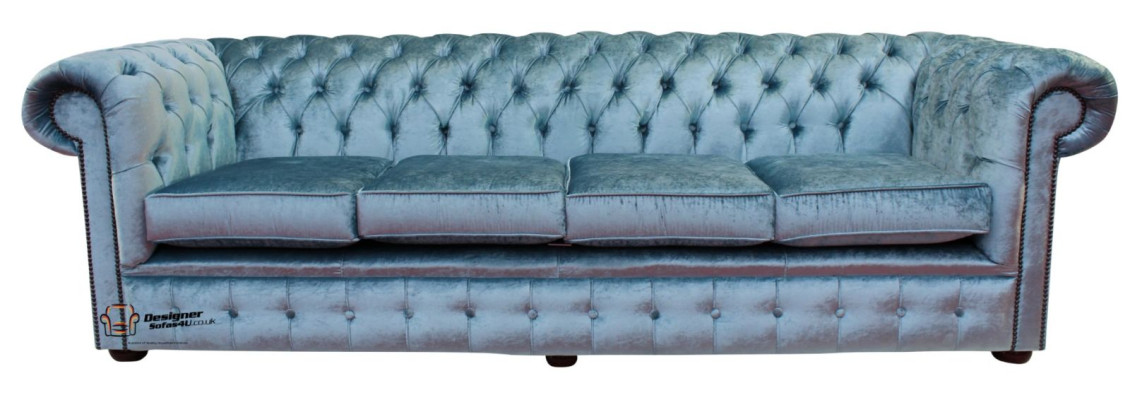 Chesterfield 5-Seater Classic Luxury Baroque Rococo Sofa Couch Textile Leather