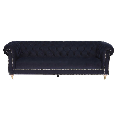Chesterfield 4-Seater Classic Luxury Baroque Rococo Sofa Fabric Leather Couch