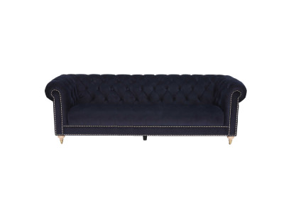 Chesterfield 4-Seater Classic Luxury Baroque Rococo Sofa Fabric Leather Couch