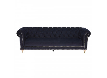 Chesterfield 4-Seater Classic Luxury Baroque Rococo Sofa Fabric Leather Couch