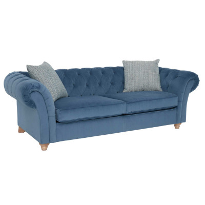 jvmoebel ® Leather Sofa Couch - Designer Upholstery Two-Seater Couch Suite Blue New
