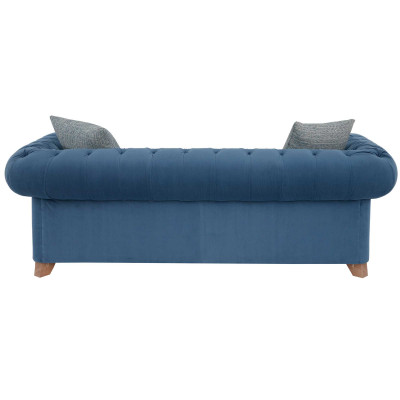 jvmoebel ® Leather Sofa Couch - Designer Upholstery Two-Seater Couch Suite Blue New