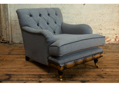 Lounge ear armchair club designer furniture TV sofa chair velvet upholstery seat new