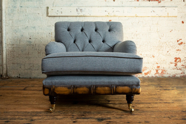 Lounge ear armchair club designer furniture TV sofa chair velvet upholstery seat new