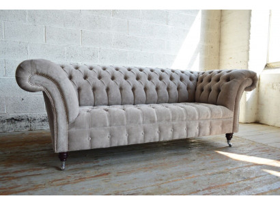 Chesterfield 3 seater couch upholstered sofas seat living room sofa three-seater new