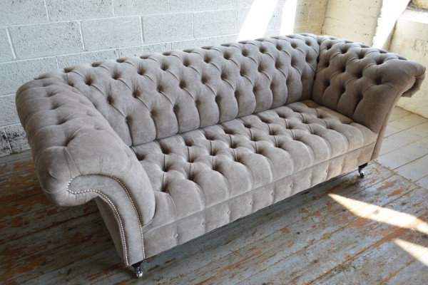 Chesterfield 3 seater couch upholstered sofas seat living room sofa three-seater new