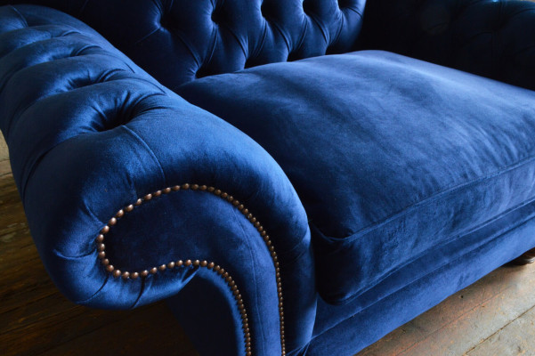 Armchair Design Couch Sofa Seater Velvet Lounge Club Upholstery Luxury Wing Seat Relax