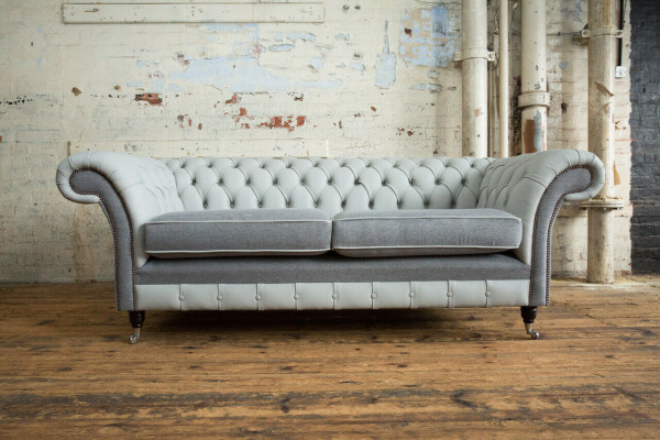 Chesterfield Sofa 3 Seater Couch Sofas Living Room Design Sofa Gray New