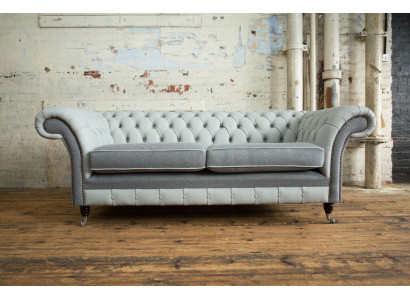 Chesterfield Sofa 3 Seater Couch Sofas Living Room Design Sofa Gray New