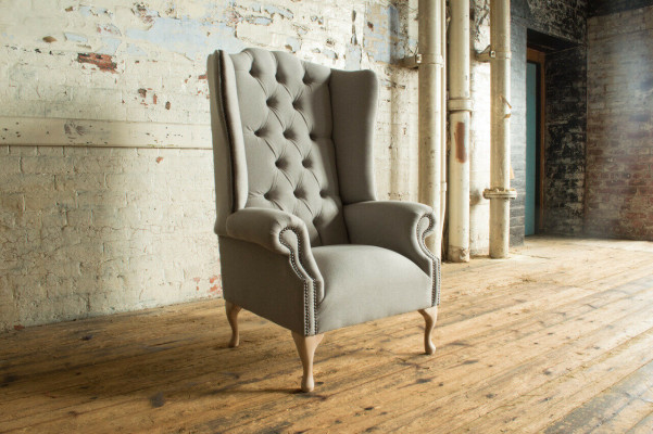 Chesterfield wing chair sofa armchair upholstered armchair living room relax club