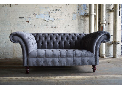 Chesterfield Sofa 2 Seater Couch Sofas Couches Living Room Design Sofa Gray New
