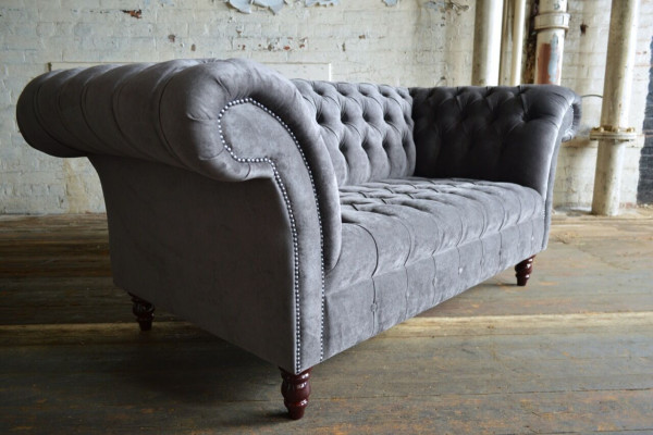 Chesterfield Sofa 2 Seater Couch Sofas Couches Living Room Design Sofa Gray New