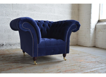 Armchair Design Couch Sofa Seat Velvet Lounge Club Upholstery Luxury Wing Chair Relax