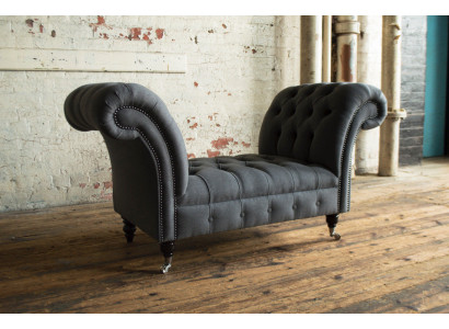 Chesterfield Sofa 1.5 SEATER Upholstered Designer Couches Sofas Set Bench Seat