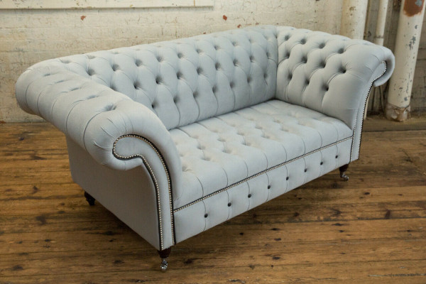 Textile Sofa Fabric Couch Chesterfield big sofas XXL couches Seat Cushion 185cm