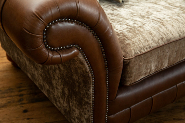 Chesterfield 2-seater sofa leather couch upholstery seat suite two-seater new