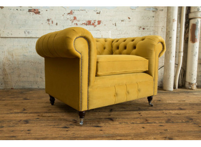 Luxury Lounge TV Club Upholstered Seat Armchair Design Couch Sofa Chesterfield