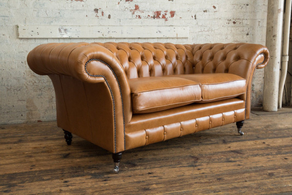 Chesterfield Design Luxury Upholstered Sofa Couch Seating Suite Leather Textile Brown