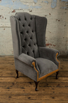 Chesterfield velvet armchair sofa upholstery sofas design luxury couch relax TV new