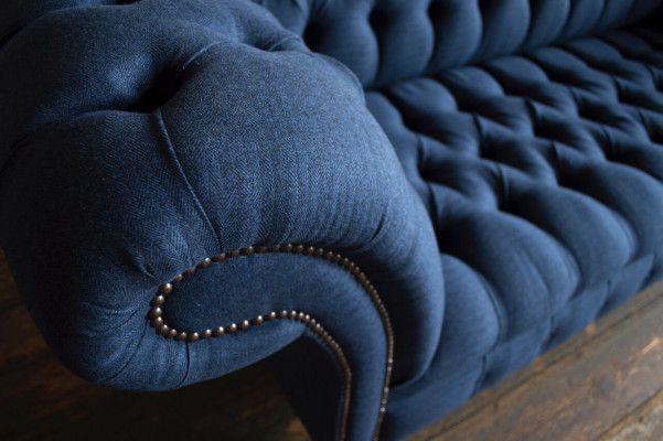 Chesterfield couch seating textile fabric couches sofas sofa upholstery velvet 3 seater