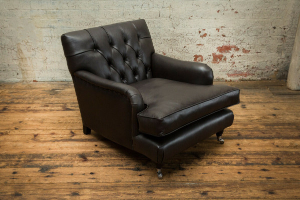 Chesterfield Design Sofa Armchair Couch Upholstery Luxury Textile Sofas 1-Seater #299