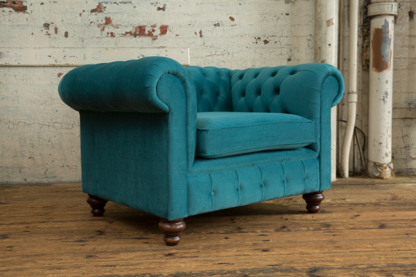 Chesterfield single-seater armchair textile sofa upholstery sofas fabric new couches