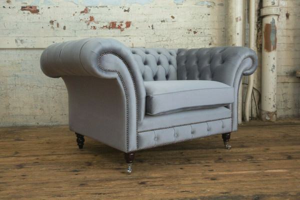 Chesterfield Sofa Couch Upholstered Suite 1.5-Seater Sofas Classic Single-Seater