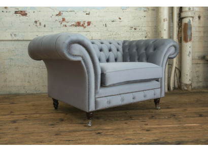 Chesterfield Sofa Couch Upholstered Suite 1.5-Seater Sofas Classic Single-Seater