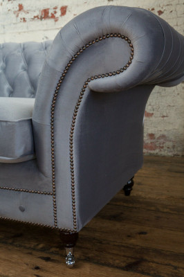 Chesterfield Sofa Couch Upholstered Suite 1.5-Seater Sofas Classic Single-Seater