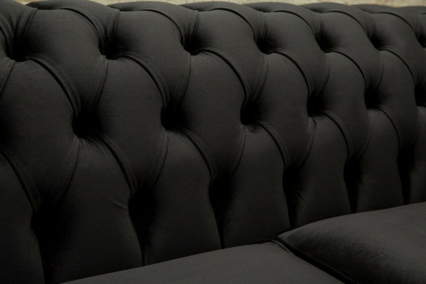 Chesterfield Design Fabric Couch Armchair 1.5 Seater Upholstered Sofas Lounge New Club