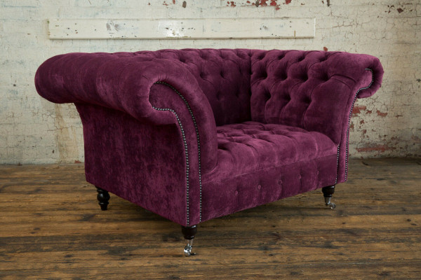 Armchair, couch, upholstery, sofa, textile, Chesterfield couches, 1.5-seater, Bordeaux, England