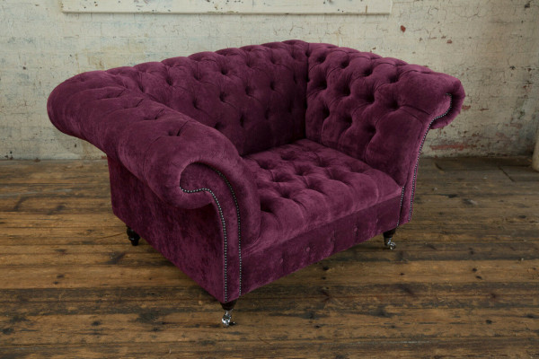 Armchair, couch, upholstery, sofa, textile, Chesterfield couches, 1.5-seater, Bordeaux, England