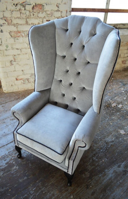 Chesterfield armchair sofa couch chair TV lounge relax designer living room