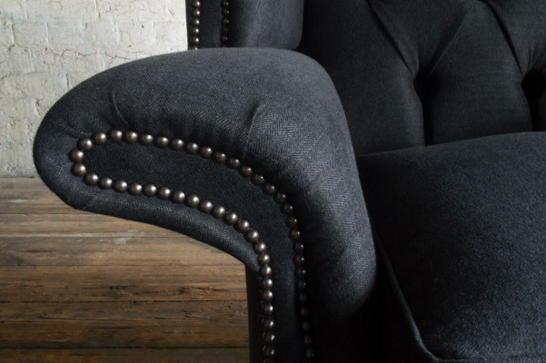 Armchair Couch Cushion Designer Textile 1-Seater Couches Upholstery Chesterfield Seat