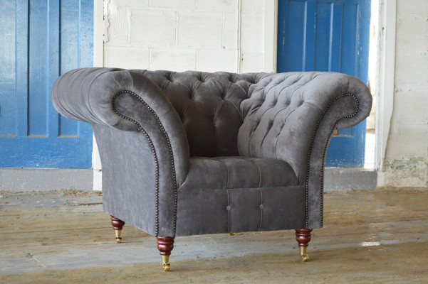 Armchair Metal Design Lounge Club Chair Seat Relax Luxury Room Waiting New Upholstery