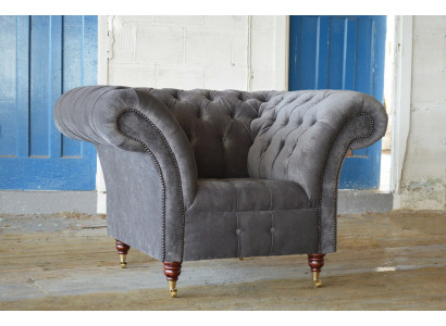 Armchair Metal Design Lounge Club Chair Seat Relax Luxury Room Waiting New Upholstery