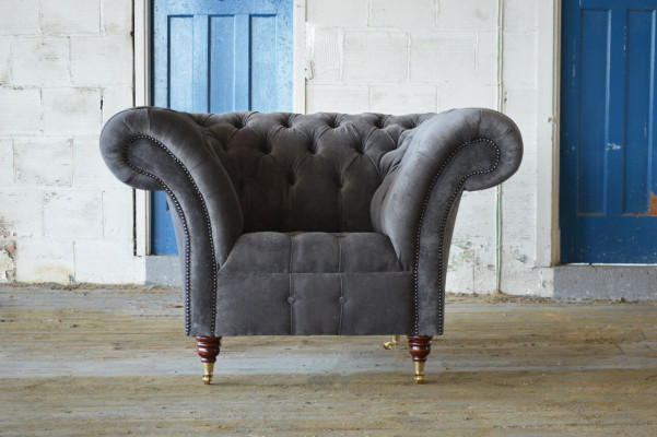 Armchair Metal Design Lounge Club Chair Seat Relax Luxury Room Waiting New Upholstery
