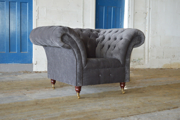 Armchair Metal Design Lounge Club Chair Seat Relax Luxury Room Waiting New Upholstery