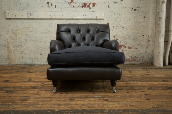 Armchair Club Lounge Designer Chair Upholstered Sofa 1 Seater Swivel Relax TV
