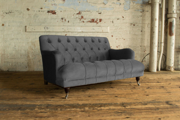 Chesterfield Sofa 2-Seater Couch Upholstered Sofas Couches Seat Upholstery Set New