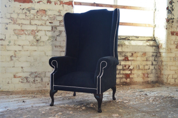Armchair 1-Seater Relax Upholstered TV Chesterfield Fabric Sofa Couches Velvet New