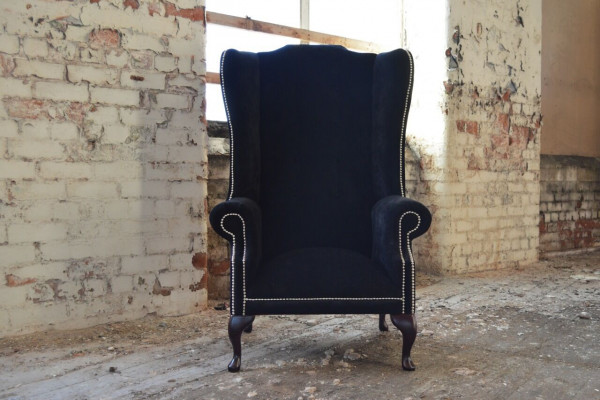 Armchair 1-Seater Relax Upholstered TV Chesterfield Fabric Sofa Couches Velvet New
