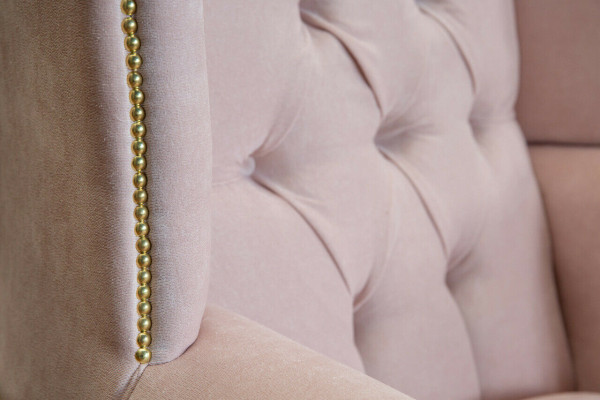 Armchair, couch, upholstery, designer, fabric, 1-seater, couches, upholstery, Chesterfield, seat